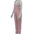 Autumn Winter Tight Long Lendth Pants New Style Ladies Pink Suspender Pants For Women